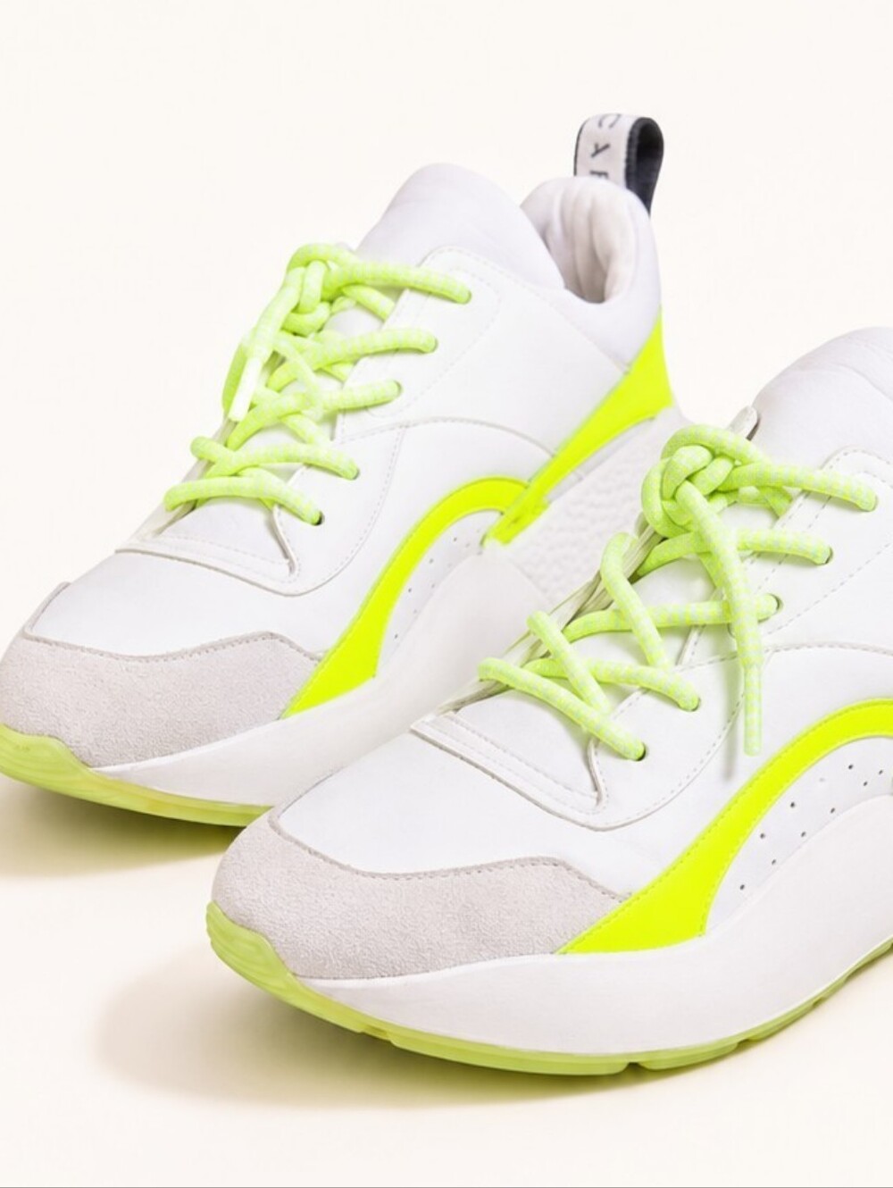 Stella McCartney Rare Eclypse Contrast Yellow Sneakers EU 37